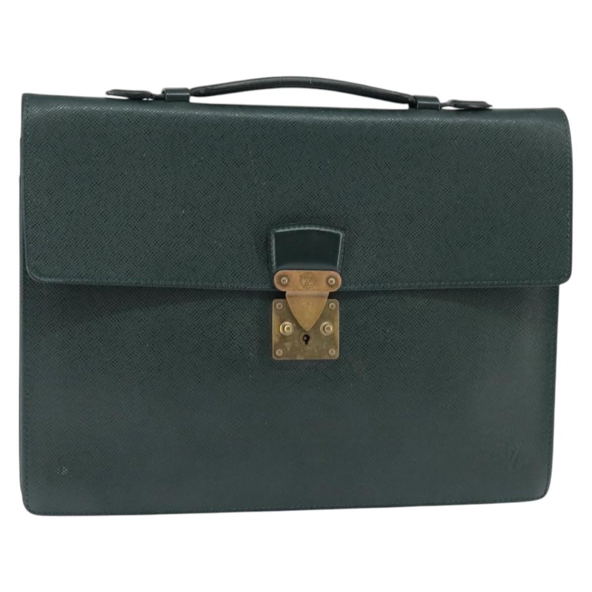 Louis Vuitton Serviette Kourad Briefcase Taiga Leather Product Image