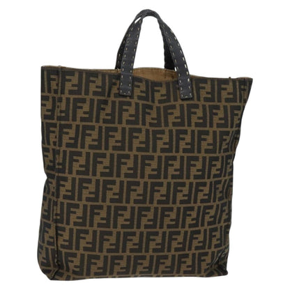 Fendi Open Shopping Tote Zucca Canvas Tall