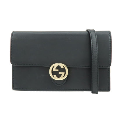 Gucci Interlocking Wallet on Chain Leather Product Image