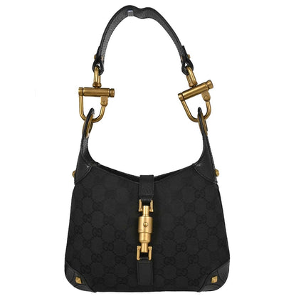 Gucci Piston Lock Jackie Hobo GG Canvas Mini