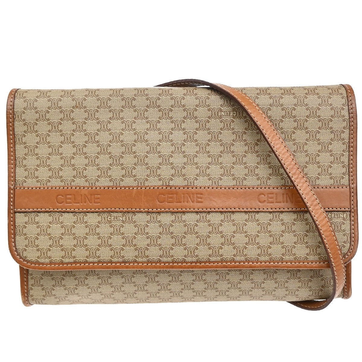 Celine Macadam Pochette Canvas and Leather Product Image
