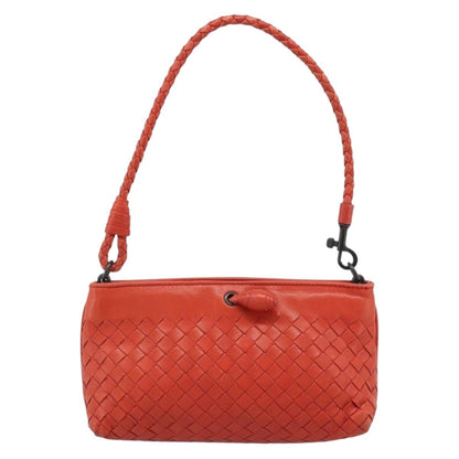 Bottega Veneta Zip Clutch Leather with Intrecciato Snakeskin Detail Product Image