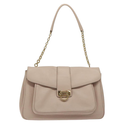 Salvatore Ferragamo Chain Gancini Jacquard with Studded Leather Medium