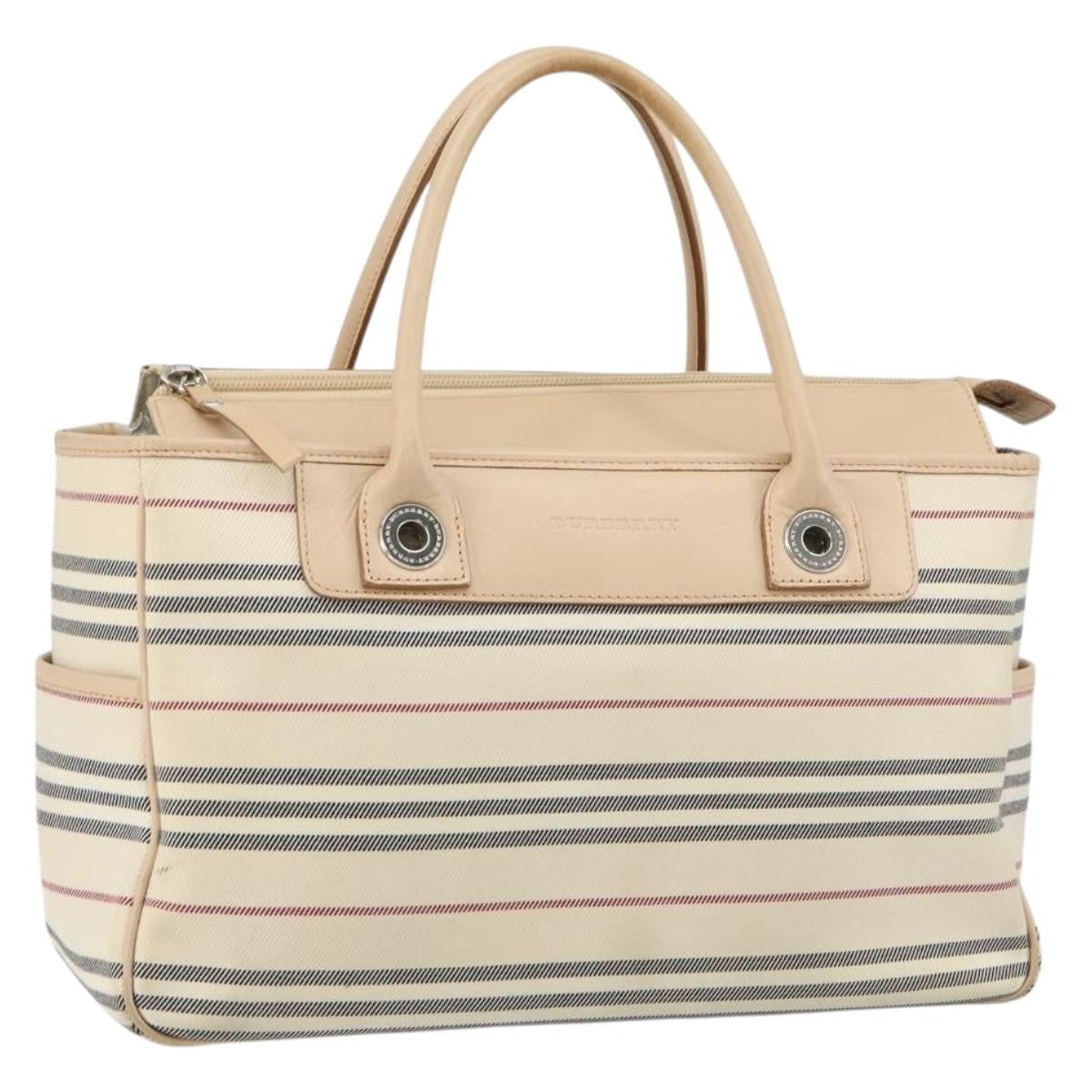 Burberry Nova Check Tote Canvas and Leather Product Image
