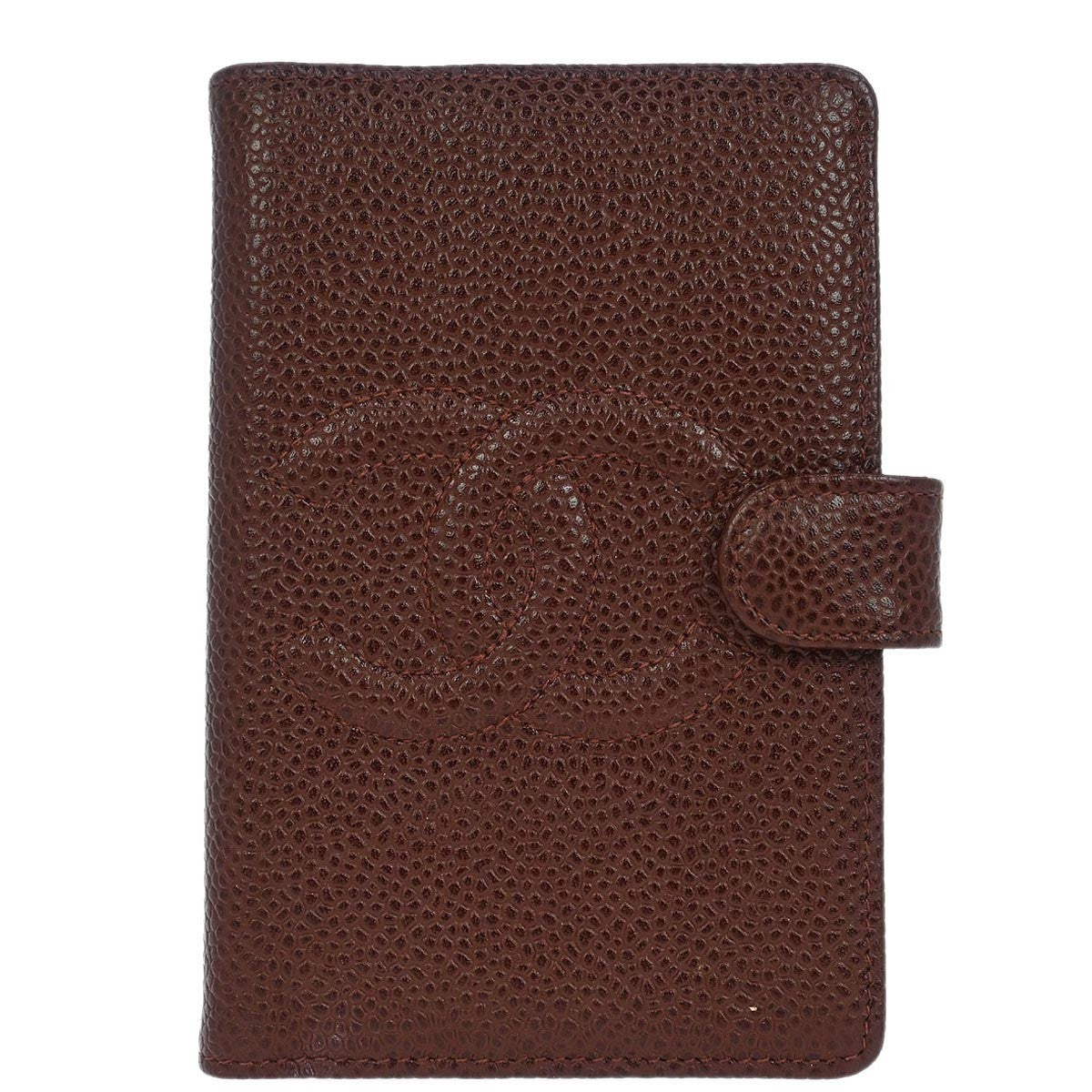 Chanel CC Bifold Quilted Caviar Compact