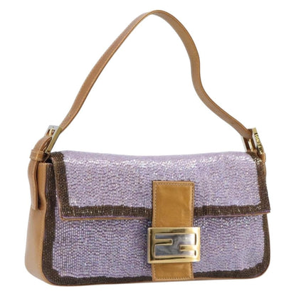 Fendi Baguette Paillettes Embellished Leather Product Image