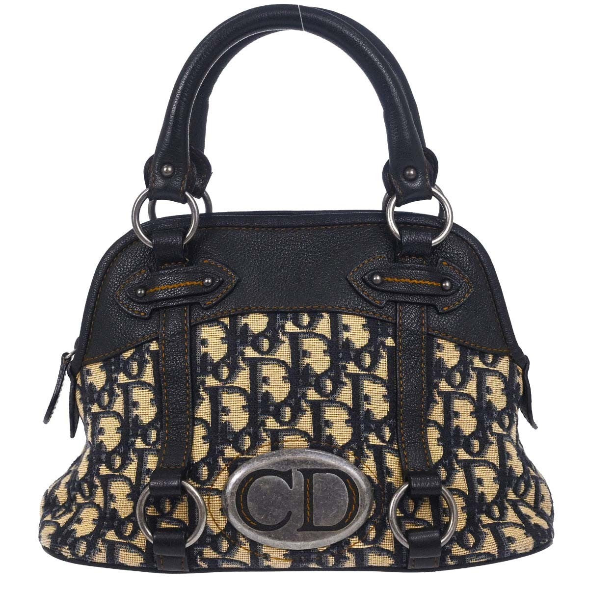 Christian Dior Vintage CD Satchel Diorissimo Canvas Product Image