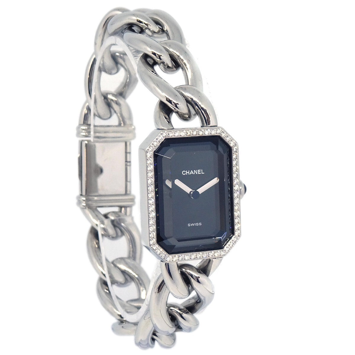 Chanel Premiere Chain Quartz Stainless Steel with Diamond  Bezel 20
