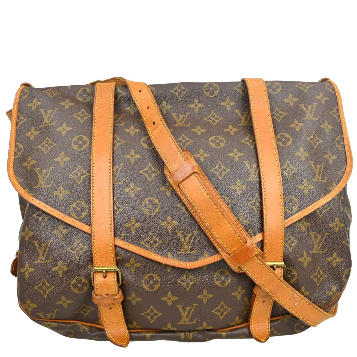 Louis Vuitton Saumur Handbag Monogram Canvas 43