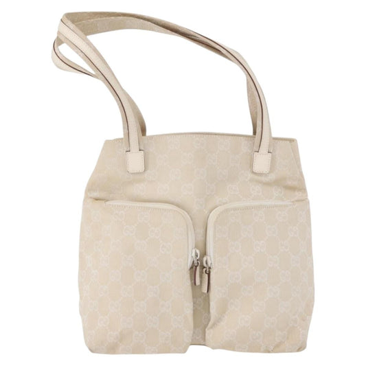 Gucci Double Pocket Tote GG Canvas and leather Small