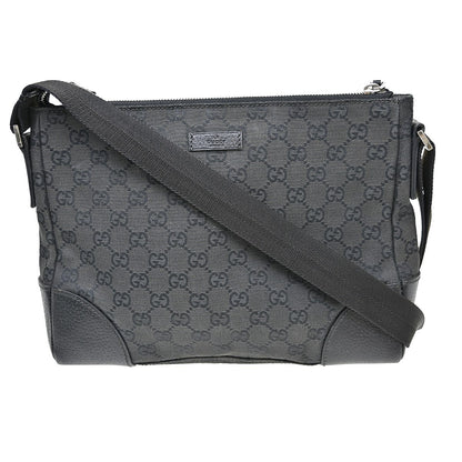 Gucci Zip Top Messenger Bag GG Coated Canvas Medium