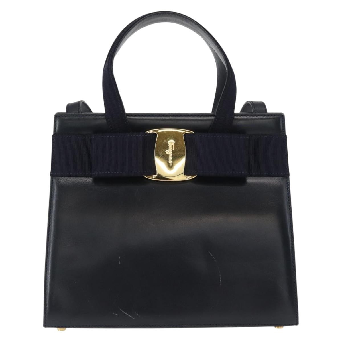 Salvatore Ferragamo Convertible Vara Bow Tote Leather Small