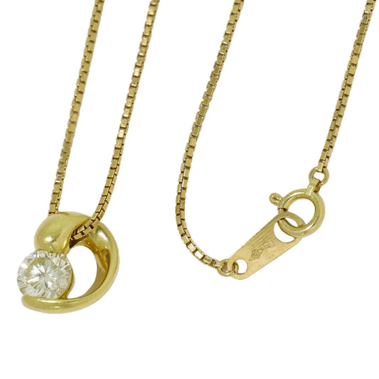 Tiffany & Co. Heart Pendant Necklace 18K Yellow Gold with Diamonds Extra Mini