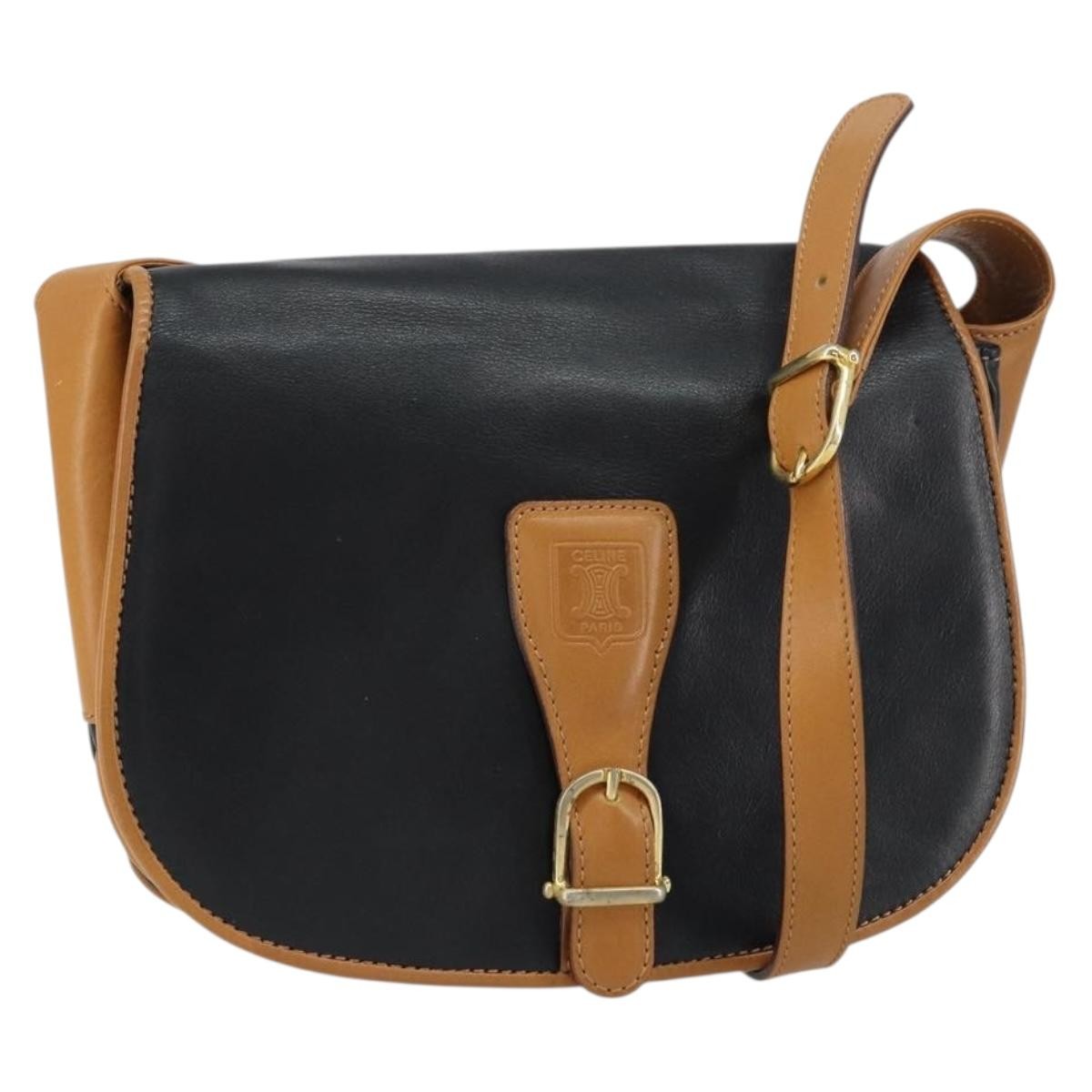 Celine Vintage Shoulder Bag Leather Product Image