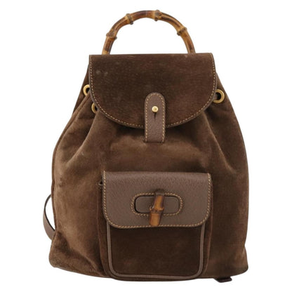 Gucci Gucci bamboo daim mini