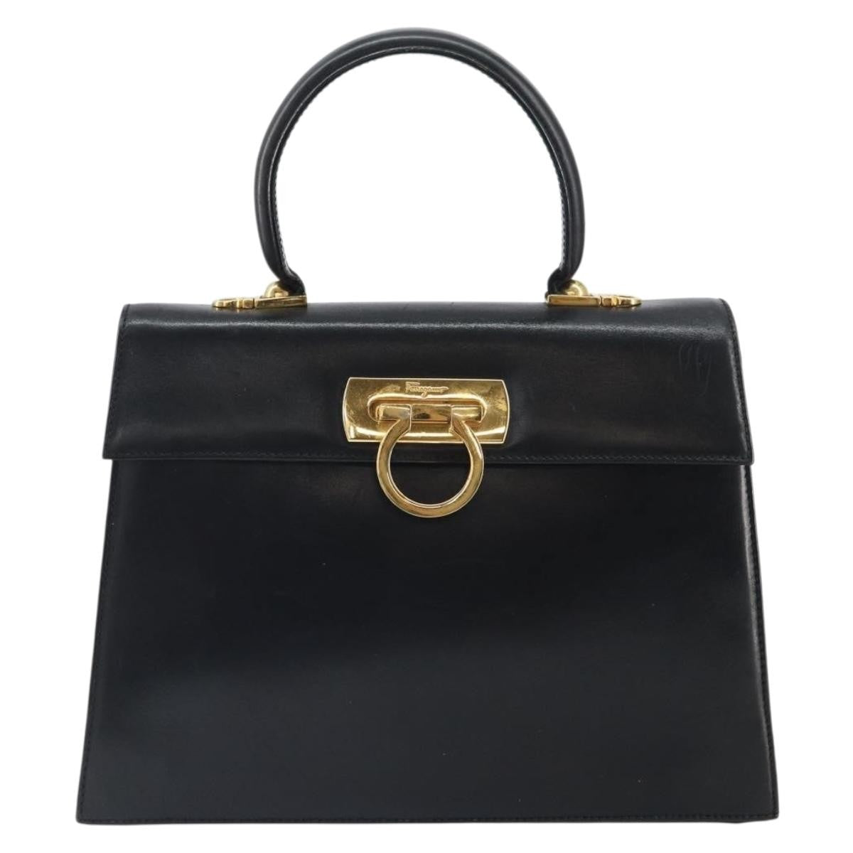 Salvatore Ferragamo Gancini Convertible Top Handle Leather Medium