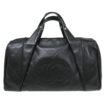 Chanel All Day Long Bowler Chevron Leather Medium