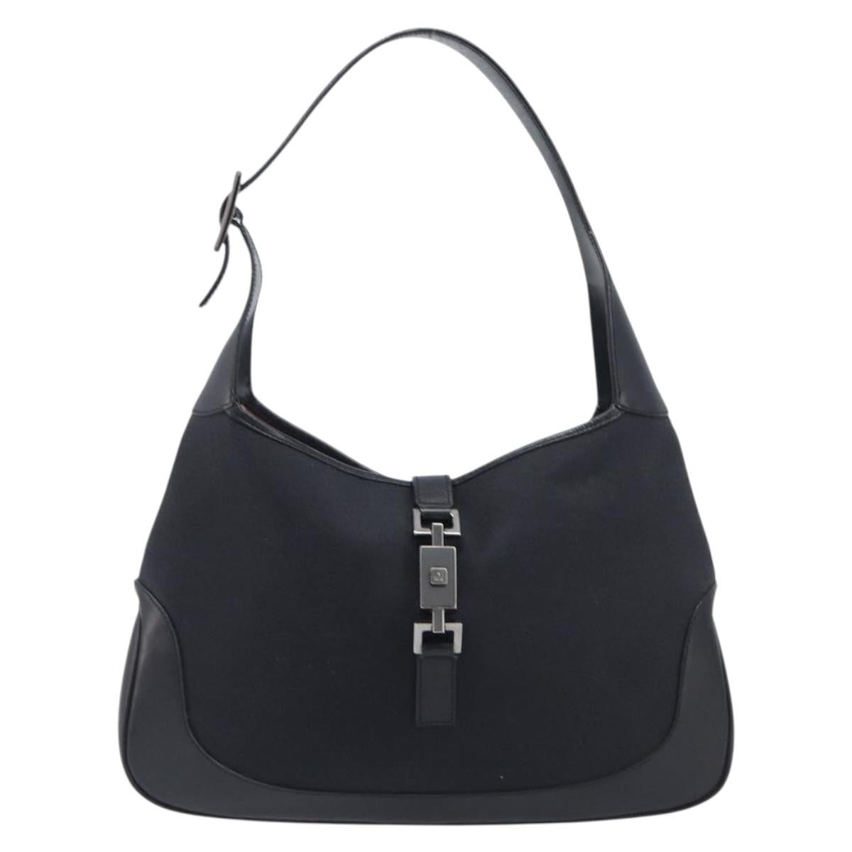 Gucci Vintage Jackie Hobo GG Canvas with Leather Medium