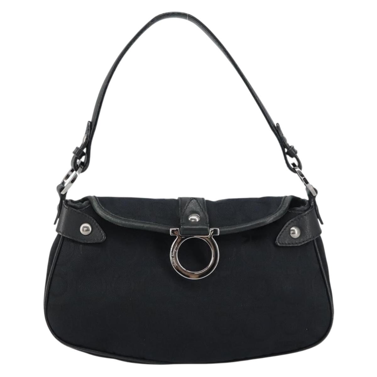 Salvatore Ferragamo Gancini Shoulder Bag Canvas Product Image