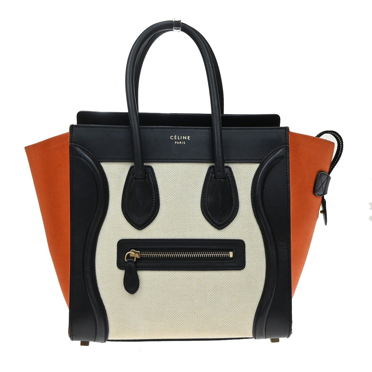 Celine Tricolor Luggage Canvas and Leather Micro