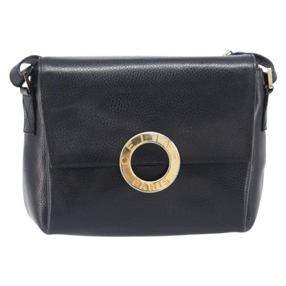 Celine Vintage Circle Logo Leather Small
