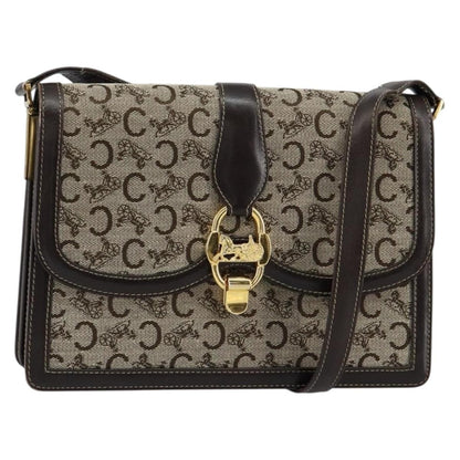 Celine C Sulky Shoulder bag Canvas and Leather Product Image