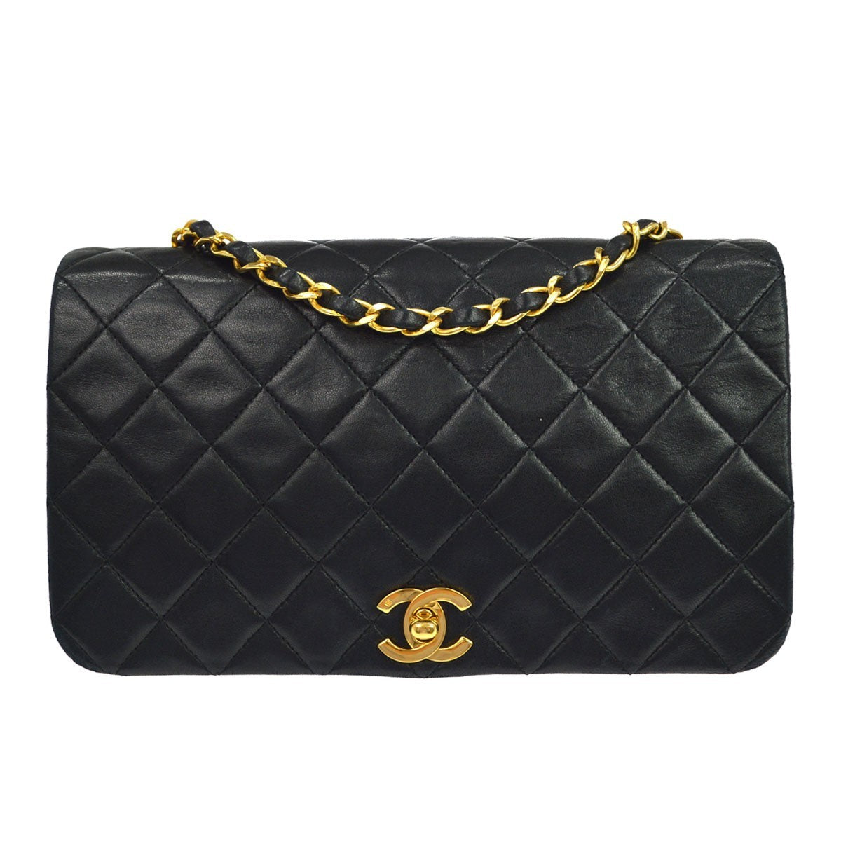 Chanel Vintage Full Flap Quilted Lambskin Medium