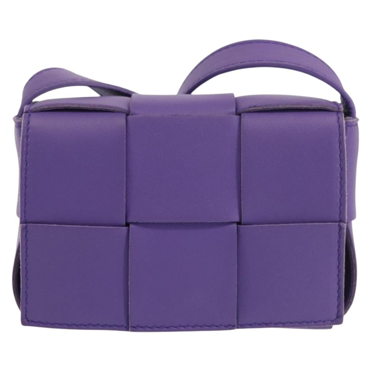 Bottega Veneta Cassette Maxi Intrecciato Leather Candy