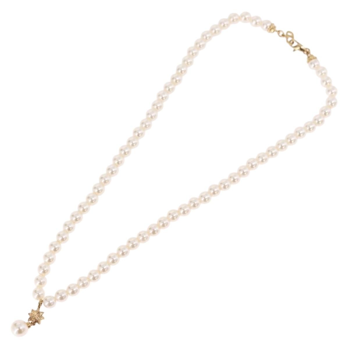 Christian Dior CD Bee Star Pearl Pendant Metal with Faux Pearl Product Image
