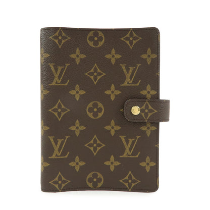 Louis Vuitton Ring Agenda Cover Monogram Canvas MM
