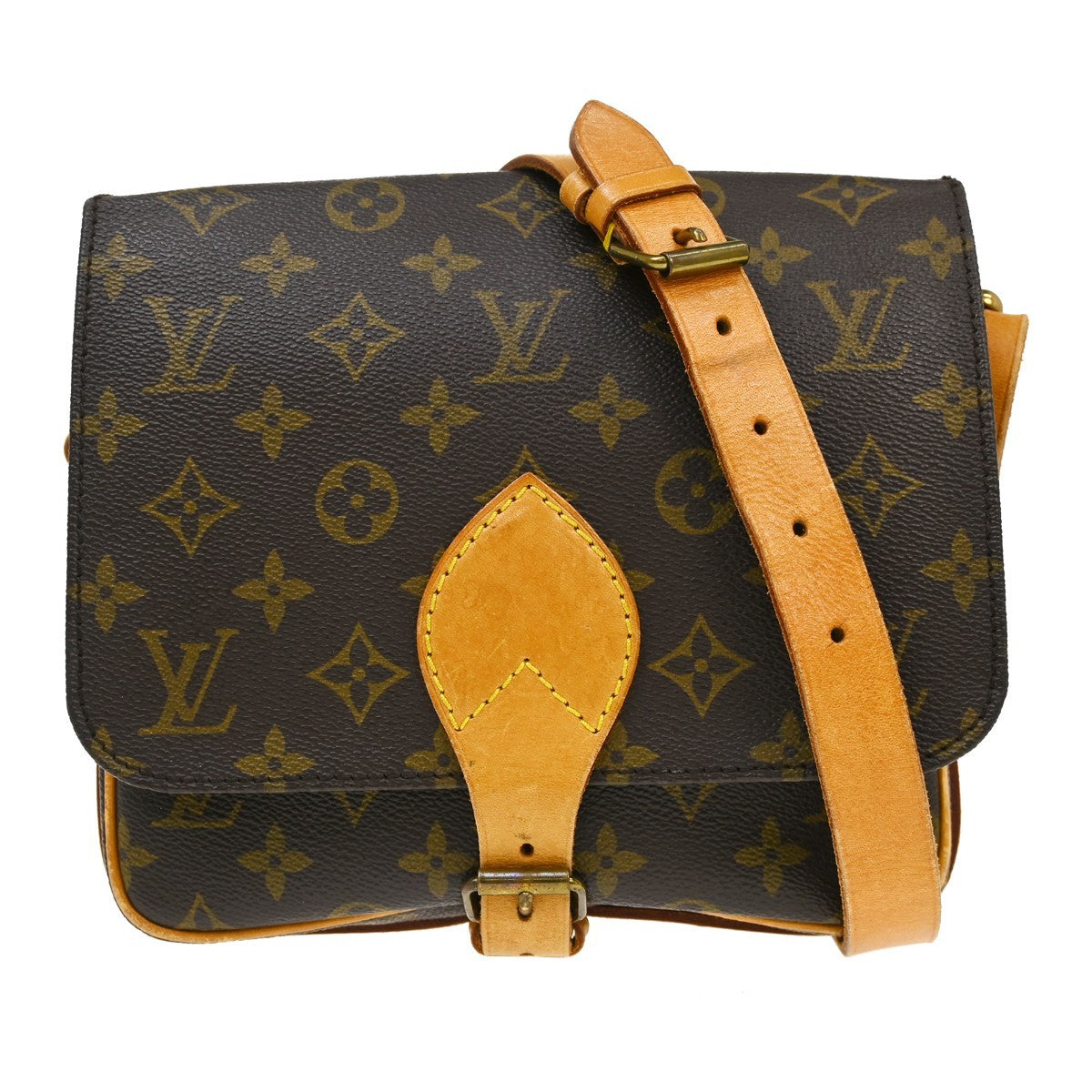 Louis Vuitton Cartouchiere Handbag Monogram Canvas MM