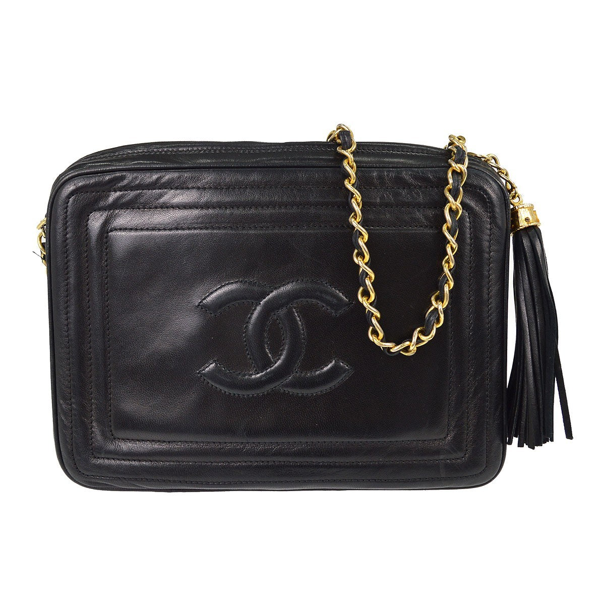 Chanel Vintage CC Tassel Camera Lambskin Small