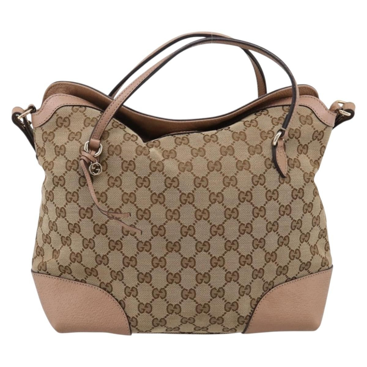 Gucci Bree Convertible Top Handle GG Canvas with Leather Medium