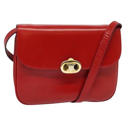 Celine Vintage Triomphe Shoulder Bag Leather Medium