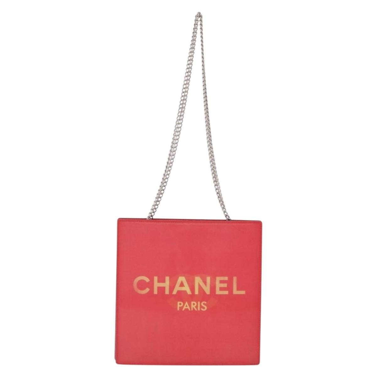 Chanel Vintage Holographic Chain Vinyl Small