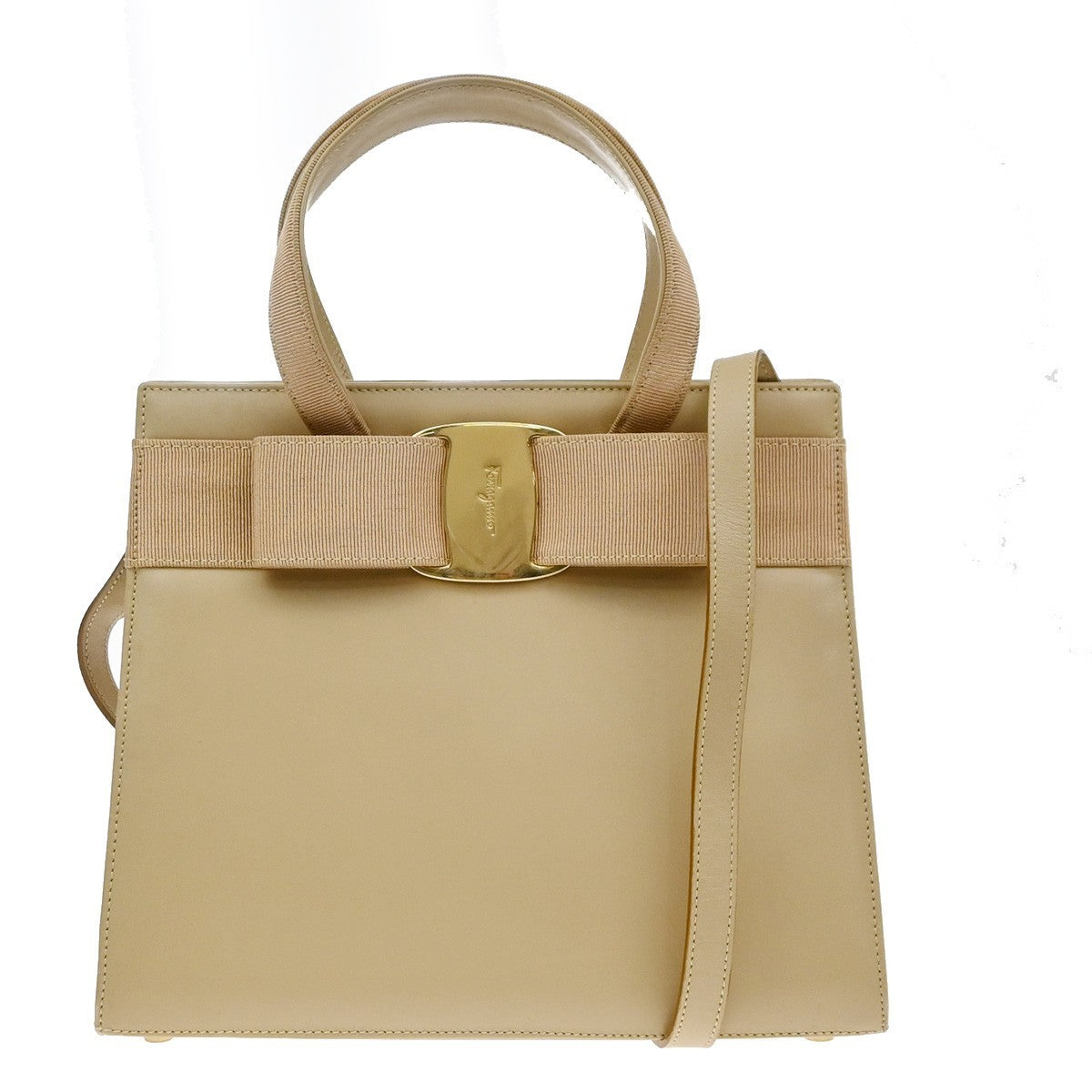Salvatore Ferragamo Convertible Vara Bow Leather Small