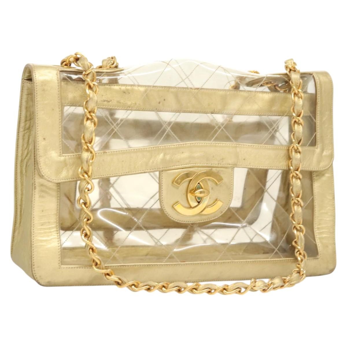 Chanel Vinyle transparent PVC Large