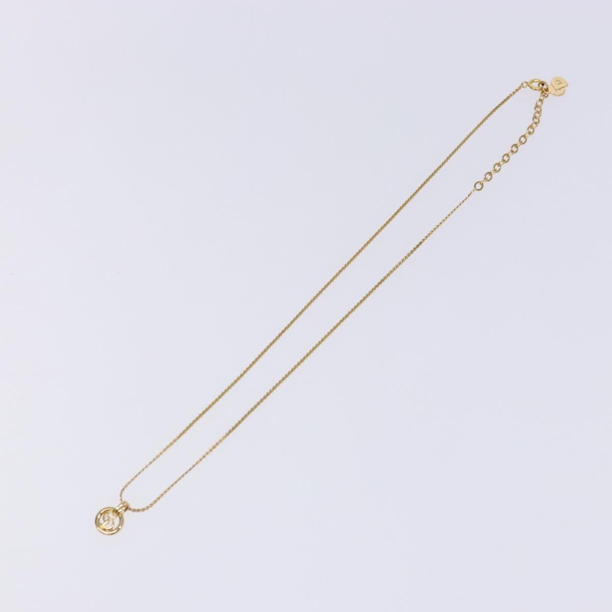 Christian Dior CD Round Pendant Necklace Metal Product Image