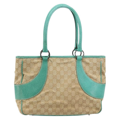Gucci Vintage Ring Tote GG Canvas with Leather Medium