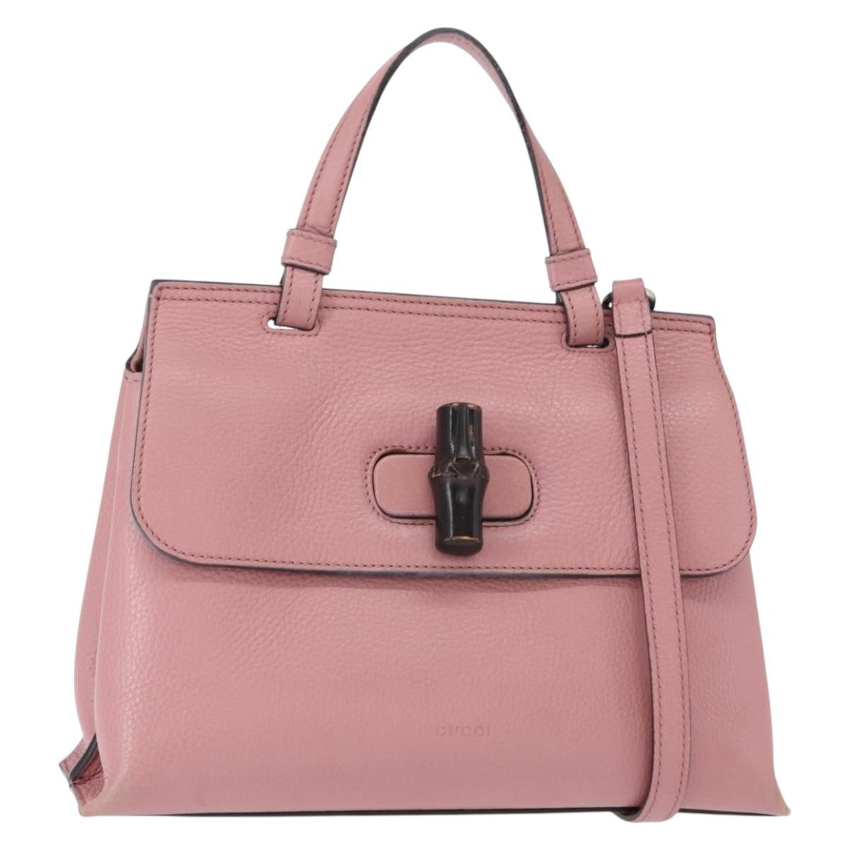 Gucci Bamboo Daily Top Handle Bag Leather Small