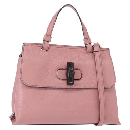 Gucci Bamboo Daily Top Handle Bag Leather Small