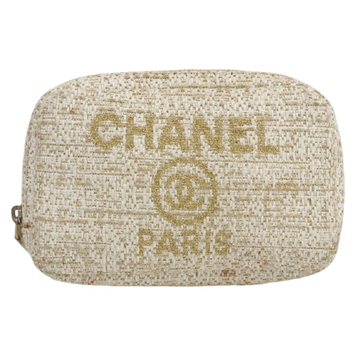 Chanel Deauville Curvy Cosmetic Pouch Tweed Product Image