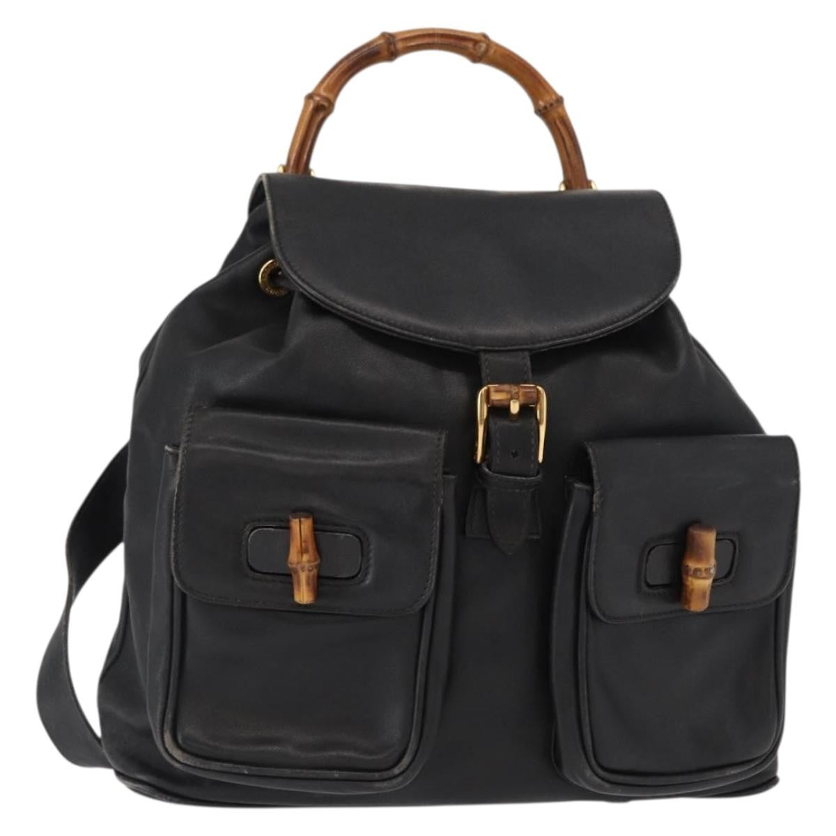 Gucci Vintage Bamboo Leather Medium