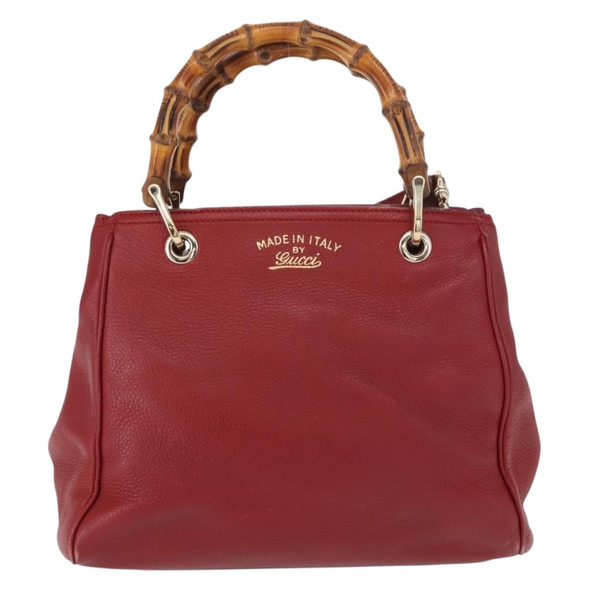 Gucci Bamboo Shopper Tote Leather Small