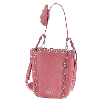 Miu Miu Convertible Bucket Leather with Applique Small
