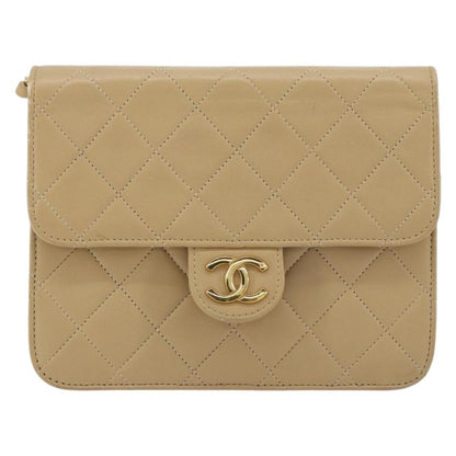 Chanel Vintage Clutch with Chain Quilted Leather Small