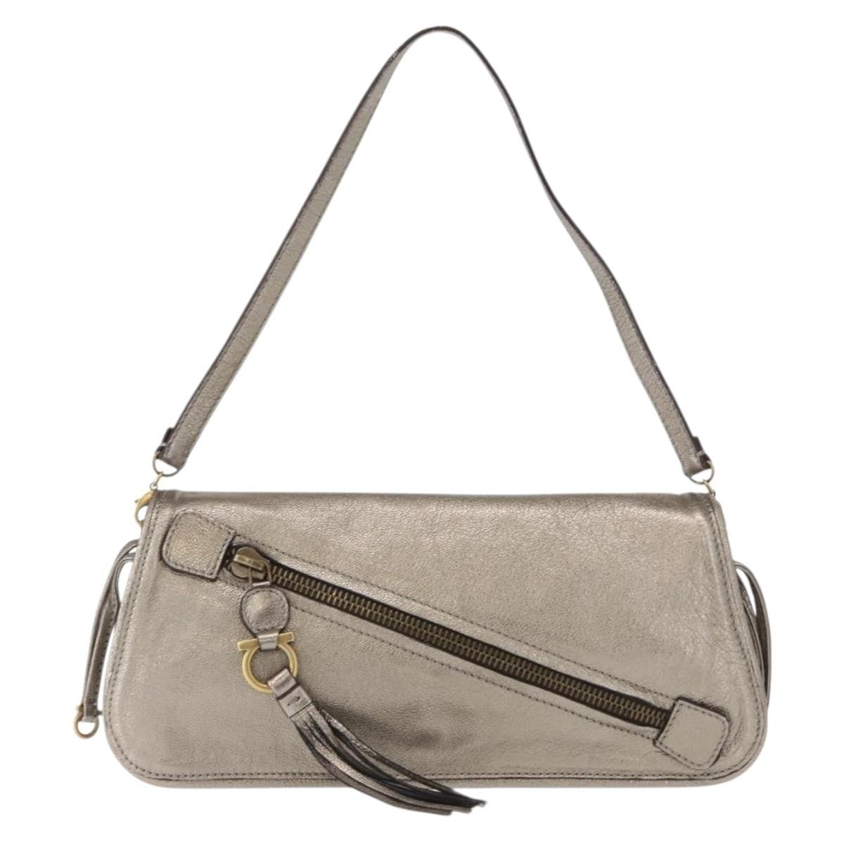 Salvatore Ferragamo Gancini Shoulder Bag Leather Product Image