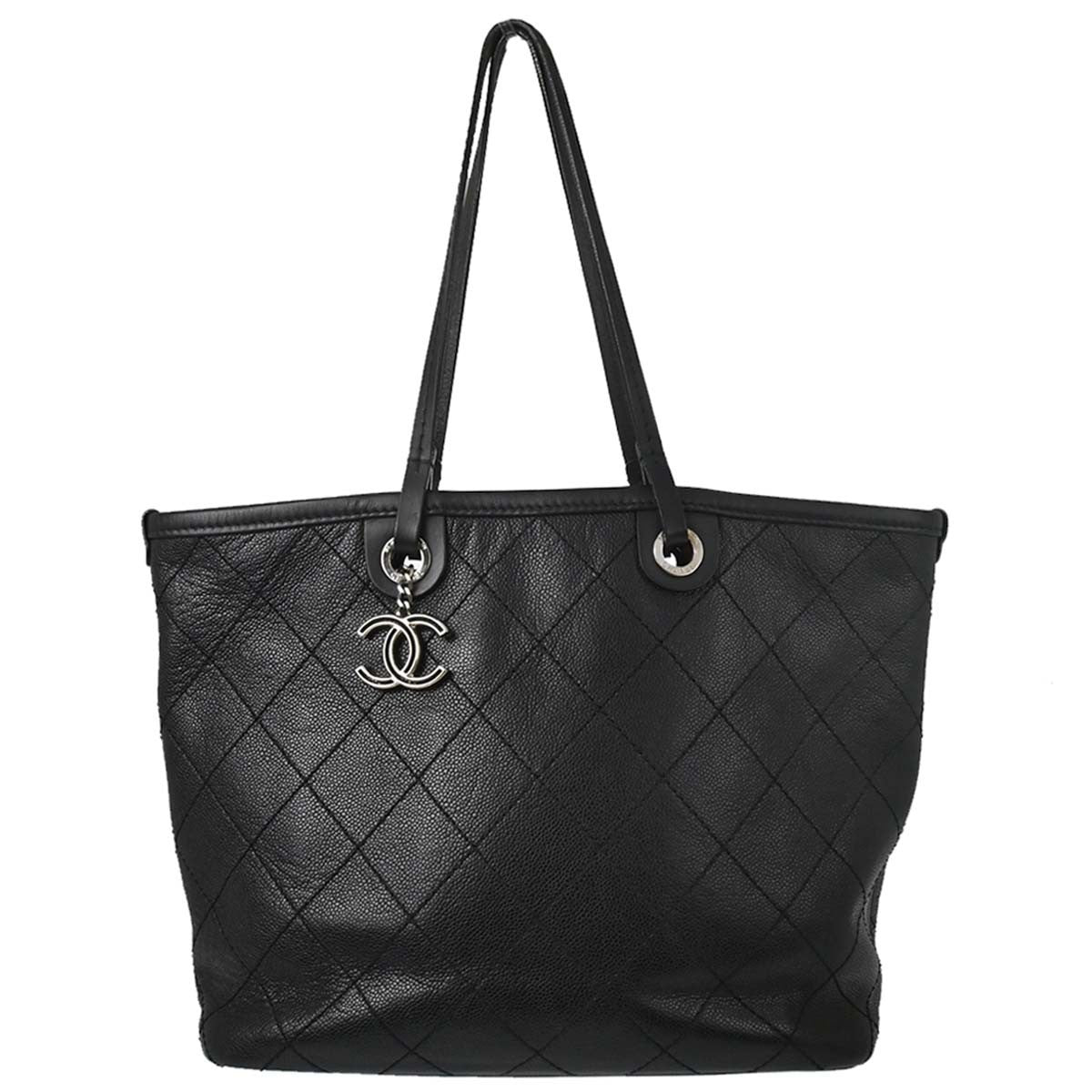 Chanel Fever Tote Quilted Caviar Medium