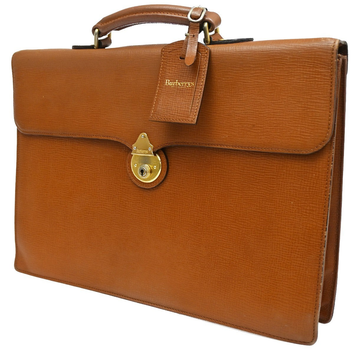 Burberry DK88 Briefcase Bag Leather Medium