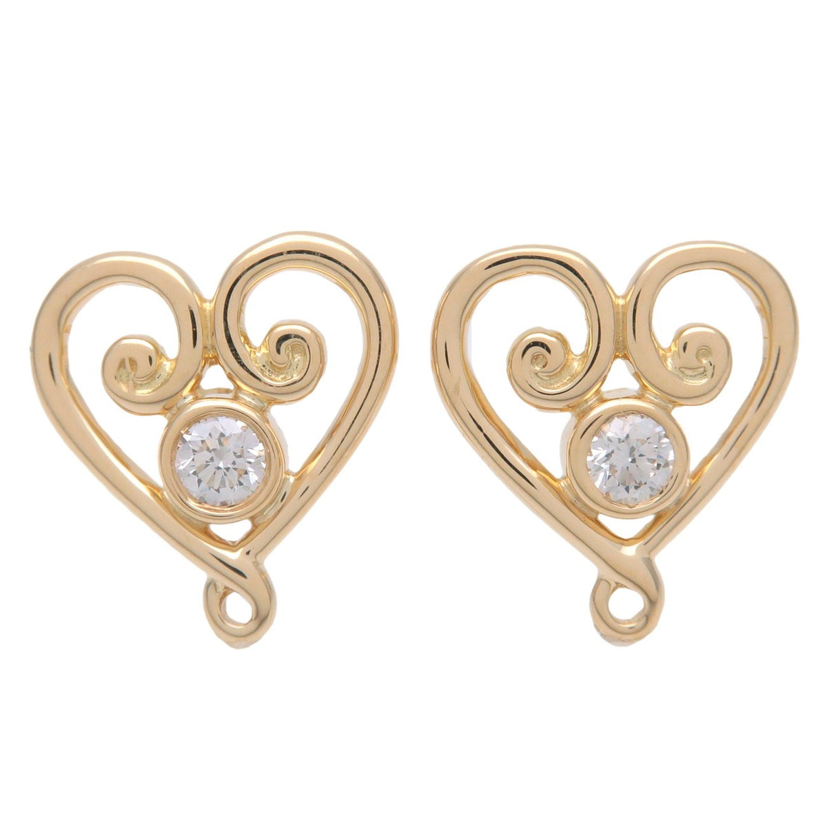 Tiffany & Co. Paloma's Venezia Goldoni Heart Stud 18K Yellow Gold and Diamonds Product Image